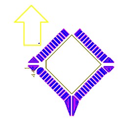 OFP和PLCC型集成塊如采用紅膠工藝過波峰,需采用斜角45度方式擺放，且每邊的最后一個(gè)引腳均需添加盜錫焊盤