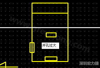 PCB設計時后焊元件焊盤開孔過大容易使焊錫流進插座造成短路。