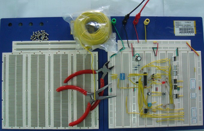 面包板結構與試作電路