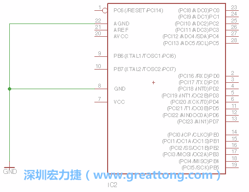 排針的用途是連接微控制器的輸出和輸入，它提供了一個平臺給焊線和針腳。