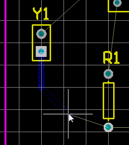  圖26 手動布線檢查文檔工作區(qū)底部的層標簽。