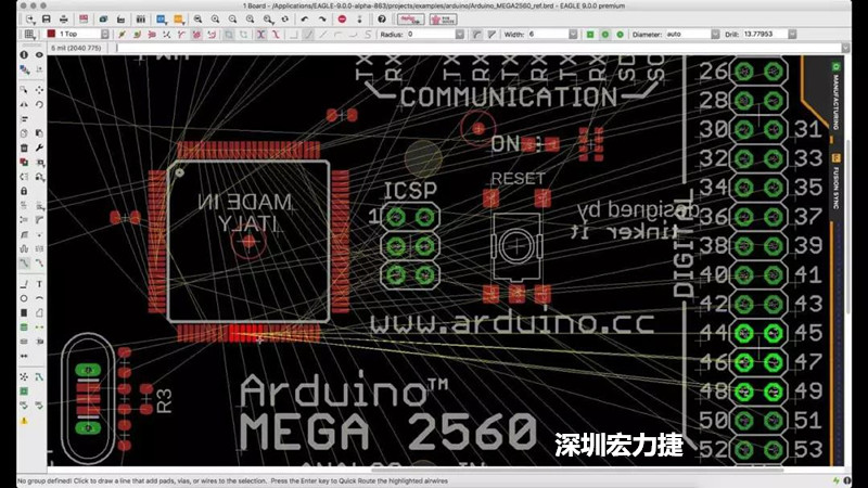 CadSoft EAGLE是一款專業的印刷電路板(PCB)設計軟件，低成本、便于使用、功能強大。