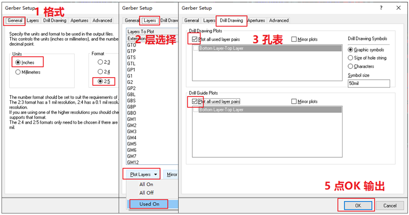 輸出Gerber部分，File下選擇 Gerber Files